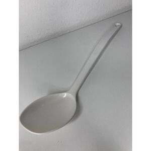 Vtg TRUDEAU White Melamine Serving & Measuring Spoon Hollinger Design #2526